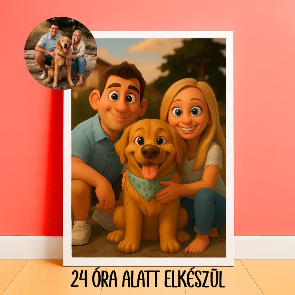 Digitális Pixar stílusú portré fotóból - Image 2