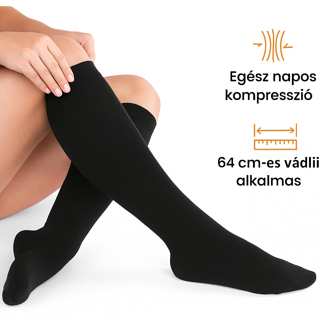 Kompressziós zokni egész napos kényelemhez