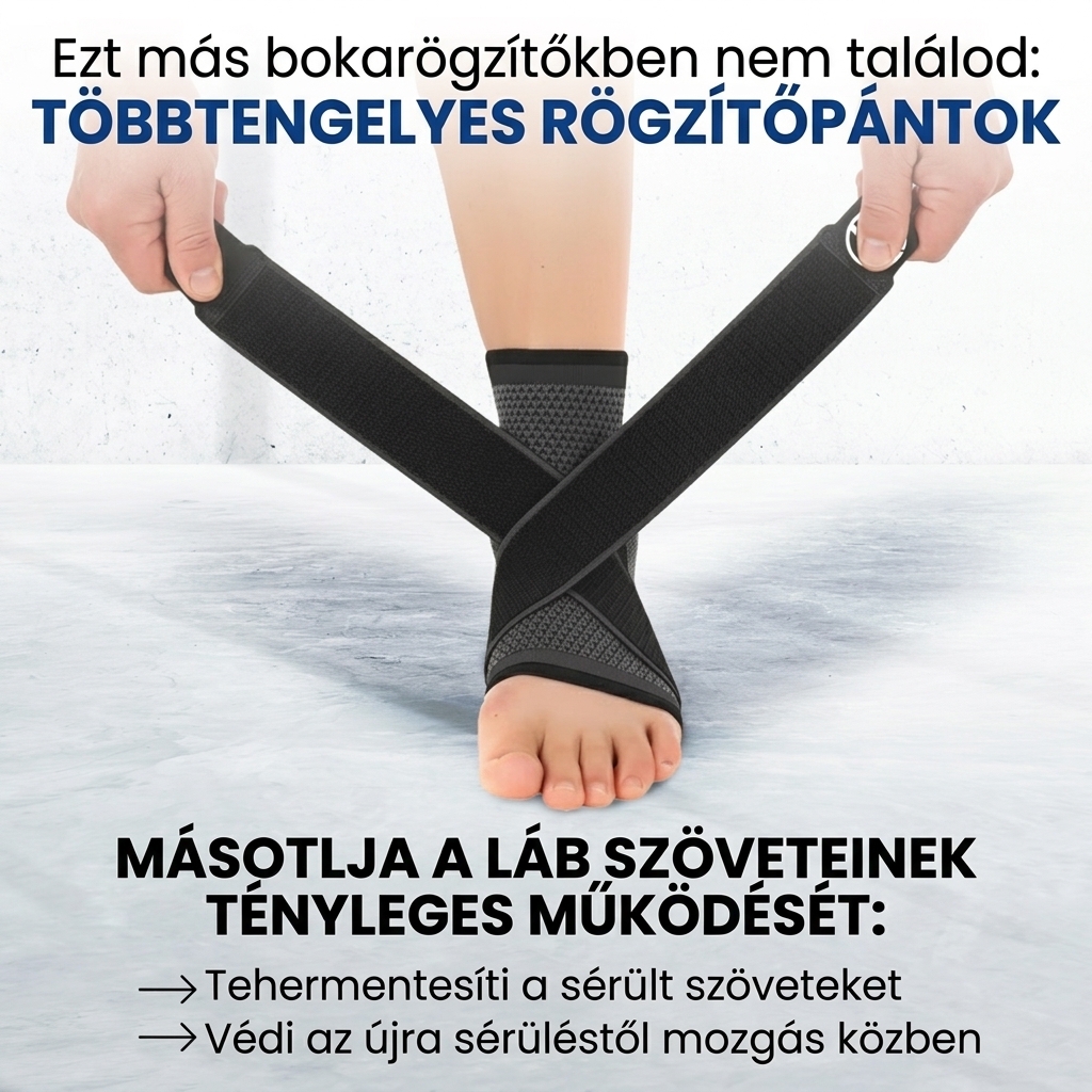 Relivio Fájdalomcsökkentő Kompressziós Bokaszorító - Image 3